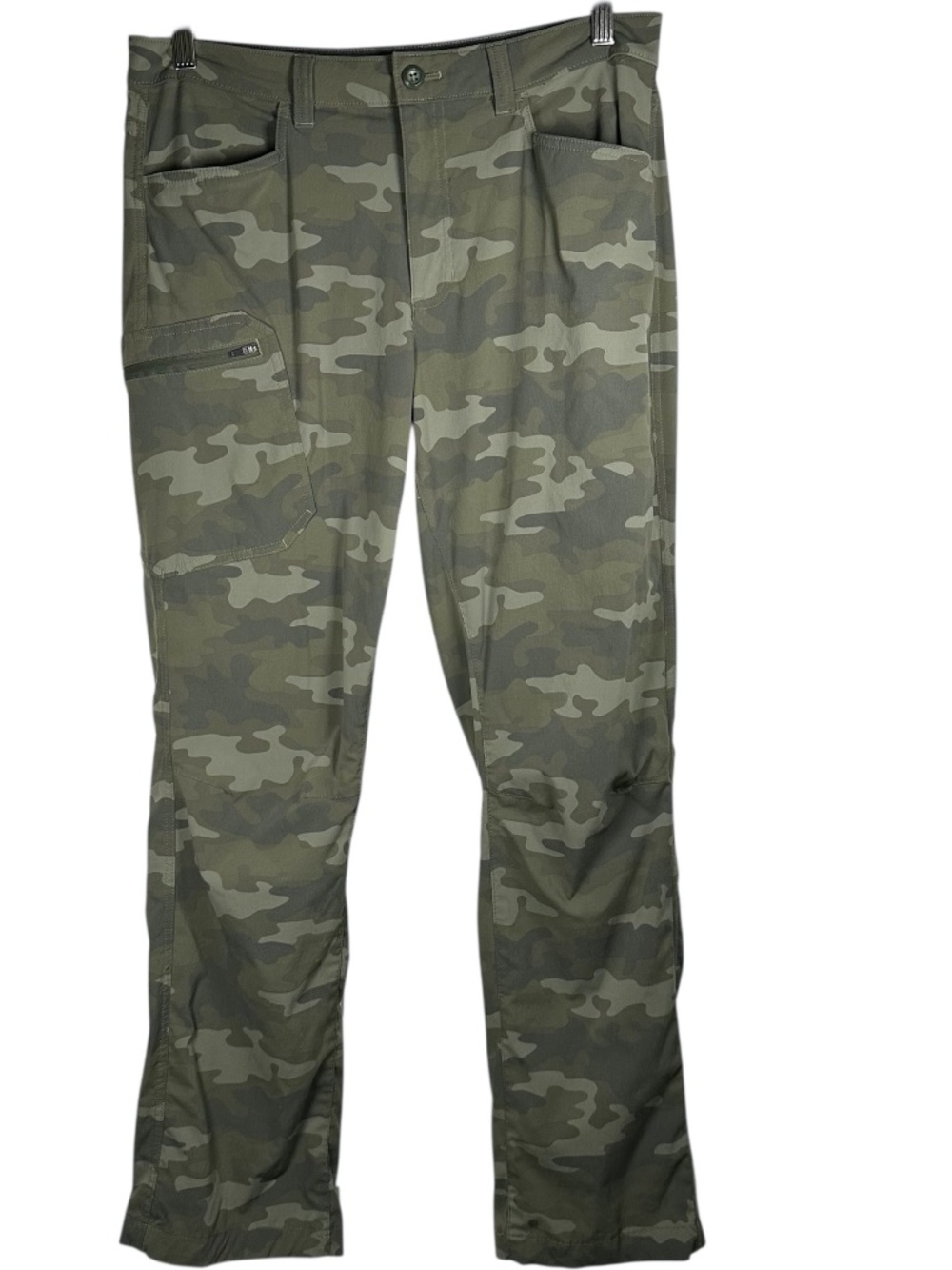 Eddie Bauer Rainier Camo Tech Pants 36x32 (tag size 33x32) Hiking Cargo Outdoor